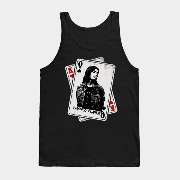 Retro Emmylou Harris Card Style Tank Top by Slepet Anis